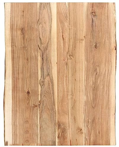 vidaXL Superficie de Mesa Restaurante Comedor Salón Sala de Estar Oficina Mueble Encimera Tablero 80x(50-60) x3,8 cm Madera Maciza Acacia