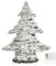 com-four® Künstlicher Weihnachtsbaum beschneit mit Beleuchtung und Timer, Tanne mit Kunstschnee und 30 warmweißen LEDs, Weihnachtsdeko (01 Stück - Grün - Baum 40cm)
