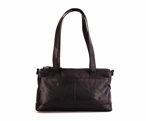 Spikes & Sparrow Handtasche Echt Leder schwarz Damen - 021118