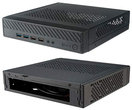 Akasa kompatibles Cypher MX3 Thin Mini-ITX Gehäuse, OEM - schwarz