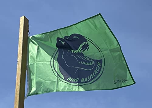 Flagge Dino Basislager 90x60cm (Grün)