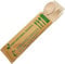 Set De Cubiertos de Madera Desechable; Tenedor, Cuchillo, Cuchara y Servilleta. Envueltos Individualmente. Biodegradables, Compostable. (200u.)