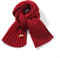 ORANZT Gestrickter Schal Lange Weiche Winter Strickschal Einfarbig Mode Pashmina Schal - Rotwein