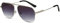 DUCO Retro Sonnenbrille für Herren Damen Halbrandlose Nicht Polarisierte Sonnenbrille für das Fahren DC3035 (Silber)