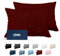 Kissenbezug 50x70 Burgunderrot 2er Set Mikrofaser Oeko-TEX Zertifiziert Dreamzie - Kopfkissenbezug 50x70 Weich