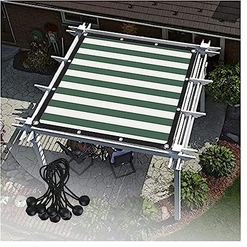 UHEKC Outdoor Shading Network Pergola Shade Cover Garden Shade Cloth for Plants Against UV, Balcony Patio Ventilation, Customizable (Color : Green, Size : 8x20m/26.24x65.6ft)