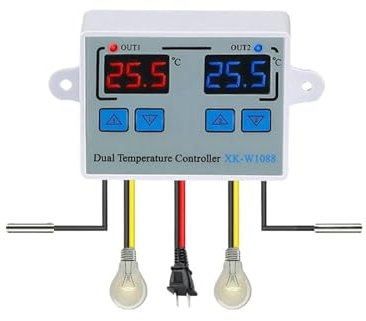 XK-W1088 W1099 LED Digital Heating Thermostat Temperature Meter Controller Thermometer 220V Aquarium Incubator Thermoregulator (Color : W1099 AC 110-220V)