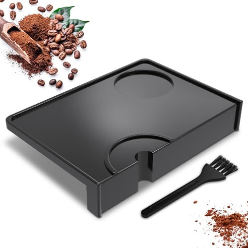Yoassi Silicone Coffee Tamper Mat, Anti-Slip Espresso Flat Tamping Mat, Food Grade Silicone Rubber