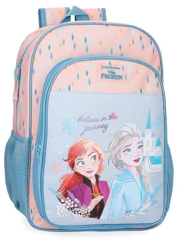 Joumma Bags, Disney Frozen Believe in The Journey Kids Backpack School Backpack Polyester Wide Adjustable Straps Multiple Pockets and Compartments