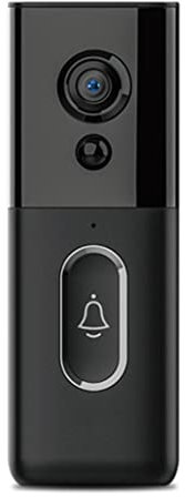 ZHCHAO Tuya 1080P Video Doorbell Camera Doorbell Smart Home Door Bell Camera Outdoor Mini Video Intercom Two Way Audio (Color : Svart)