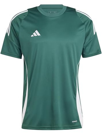adidas Mens Tiro 24 Training T-Shirt Dark Green/White L
