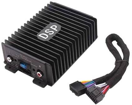 BaotyJie Amplificatore DSP Automobilistico, Potenza 25 W a 4 Canali, Potenza di Elaborazione Del Segnale Digitale Stereo per Auto per Stereo per Autoradio Elet