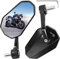 Esploratori Motorrad spiegel, Lenkerendenspiegel, 360 ° Drehverstellung, kompatibel mit Roller, MT07, Z750, CB125R, Z900, Moped, Quad, Honda Kawasaki Suzuki Yamaha mit 7/8 '' (22 mm) Lenker