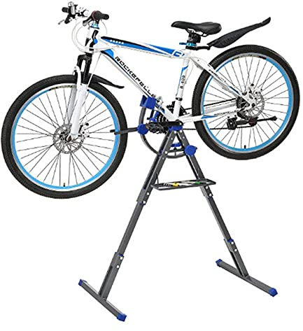 Bicycle Stand Steel Inside Bike Stand with Tool Tray,Inside Bike Stand Height Adjustable Bike Work Stand Repair for 20-29 Bike}