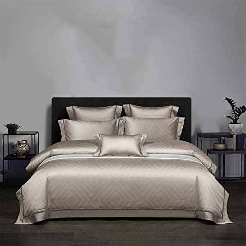 Satin-Bettwäsche-Set, weicher Bettbezug, Bettlaken, Kissenbezüge, seidige Bettwäsche (Farbe: Bettlaken, Größe: Queen)