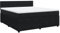 vidaXL Boxspringbett, Doppelbett mit Matratze Matratzenauflage, Bettgestell mit Lattenrost Kopfteil, Polsterbett Bett für Schlafzimmer, Schwarz 180x200cm Samt