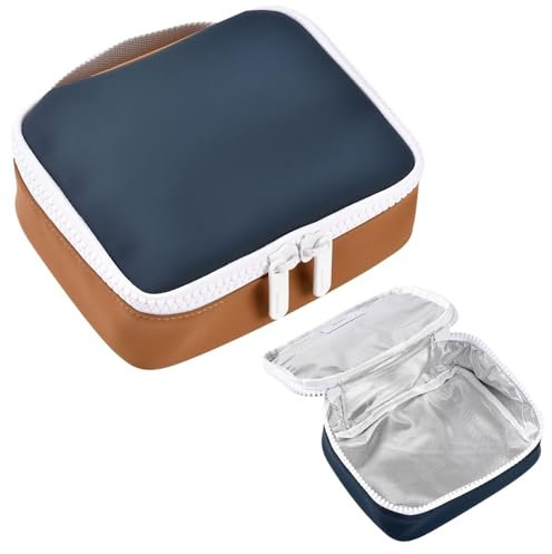 BÉABA, Sac isotherme repas, Lunch box, Boite à Gouter, Isotherme, Waterproof, Etiquette Nom, Capacité 2,7L, Grand Zip, Effet Gomme, Faro, Night Blue