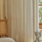 Aotiwe Gardinen Wohnzimmer Creme Beige, Gardine Vintage Einfarbig Küchengardinen Modern Polyester 2er Set 137 x 160cm