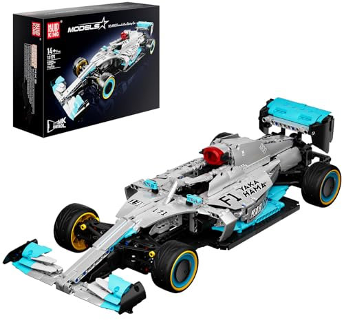Mould King 13171 Technik Ferngesteuert Formel 1 Rennwagen Bausteine AM-G Klemmbausteine Auto Rennauto Bausatz Sammlerstück Spielzeugauto Für Fans Erwachsene(1257 Teile)