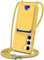 xinyunew Coque pour Samsung Galaxy S23 avec Cordon, Etui avec Collier - Tour de Cou Lanière en Corde - Silicone Housse avec Réglable Chaine pour Samsung Galaxy S23,Bandouliere,Porte Cartes-Jaune