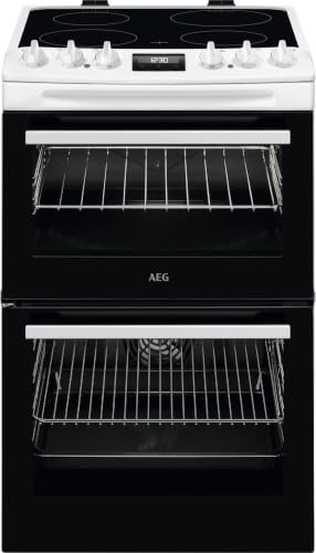 AEG CCX1530ACW Double Oven Electric Cooker with Ceramic Hob - White - A/A Rated
