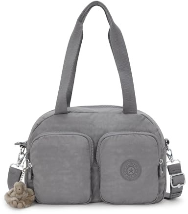 KIPLING COOL DEFEA Mittelgroße Schultertasche, Inviting Grey (Grau)