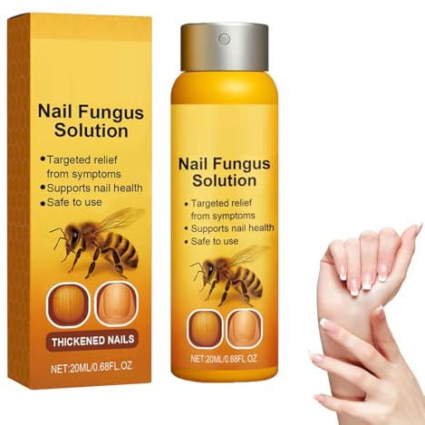 Bee Venom Nail Spray, Bee Venom Nail Repair Spray, Nail Defense Bee Venom Treatment Serum, Nail Care Foot Spray Enriched with for Foot and Nail Health