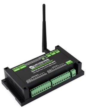 ESP32-S3 Contrôleur Numérique Entrée et Sortie 8 Canaux, Processeur Double Cœur, Intégré PoE Module, Support WiFi/Bluetooth/RS485/CAN/Eth Port, etc. Circuits de Protection à Isolation Multiple