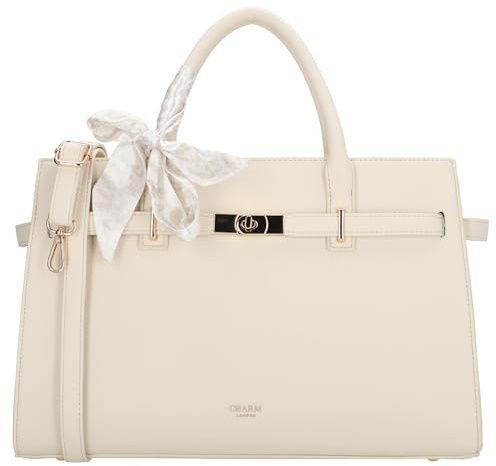 Charm London The Hamptons Shopper - Stilvolle Damen Handtasche mit | Reißverschlusse Schultertasche mit abnehmbarem Gurt, Shopper Tasche