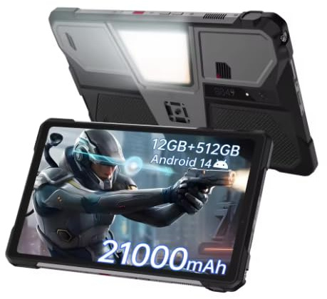 LLPTRADE Tank PAD E,24GB+512GB,Rugged Projector Tablet,21000mAh,10.95 FHD 120Hz,32MP+50MP,66W Tablets PC Global Version