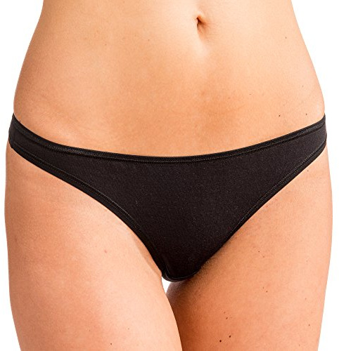 HERMKO 5050 3er Pack Damen Strings aus Baumwolle/Elastan