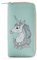 DonDon Geldbörse Damen mit Reißverschluss Portemonnaie Geldbeutel Damen Kinder Mädchen Einhorn Unicorn Muster You Are The Rainbow