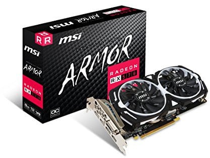 MSI Gaming Radeon RX 570 8 GB GDDR5 256 bits DirectX 12 Tarjeta gráfica (RX 570 Armor 8 G OC)