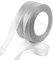 FEPITO 2er Pack 25 Yard 20mm breit Glitzer Silberband Weihnachtsband zum Verpacken Weihnachtsbänder zum Basteln Organzaband für Weihnachtsbaum (2 Stück Silber)