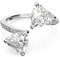 Swarovski Attract Soul Ring, Herz, Weiss, Rhodiniert