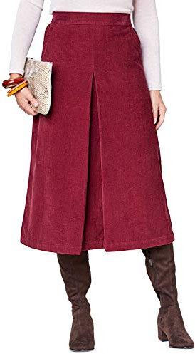 Chums Ladies Cord Skirt Wine 20 Petite