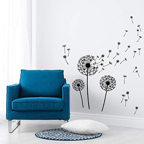 alles-meine.de GmbH Wandtattoo/Sticker freie Motivwahl Kinder & Erwachsene - 3 * 32 TLG. Set - Löwenzahn Blume - Pusteblume - selbstklebend + wiederverwendbar - Wandsticker ..