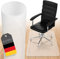 Bodenschutzmatte | Bürostuhl Unterlage in milchweiß | rutschfest und Kratzfest | Made in Germany (120x120cm)