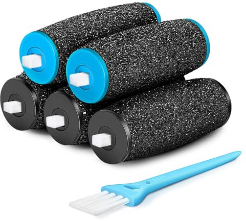 [5/10/20 Pezzi] Rullo Pedicure Elettrico, 2 Tipi di Rugosità, Pietra Pomice Piedi, Ricariche per Dottor/Dr Scholl Velvet Smooth, Ricambi per Lima Piedi, Raspa Piedi, Togli Calli, Esfoliante