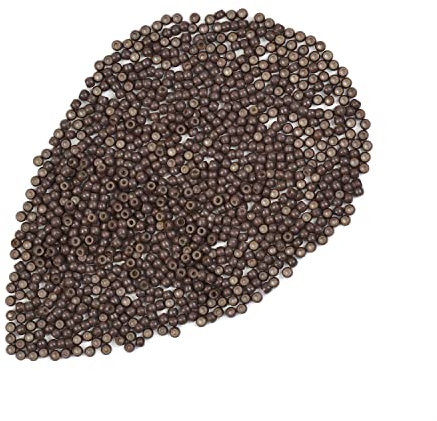 200 Stück 3,0 mm Nanoringe mit Silikon Nano Ringe Microing Links für Extensions Haarverlängerungen（Braun）