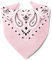 Karl Loven - Puderrosa Bandana - Paisleymuster - 100% Baumwolle - Dicker Stoff - 20 Exklusivfarben