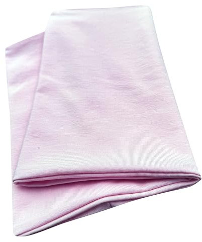 Wollhuhn Öko Jungen/Mädchen Leichter Lockerer Schlupfschal/Halstuch/Loop Baumwolle Jersey Übergangszeiten/Sommer 20220201 (Uni/Einfarbig Rosa)