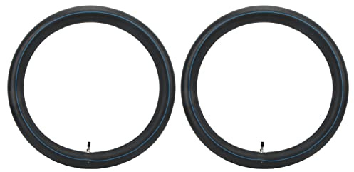 Asixxsix 2.50-18 2.75-18 3.00-18 Tubos Interiores de Motocicleta, 2 Piezas Tubos de Neumático de Motocicleta de Goma Premium con Vástago de Válvula Recta TR4 Tubo de Motocicleta de 18 Pulgadas