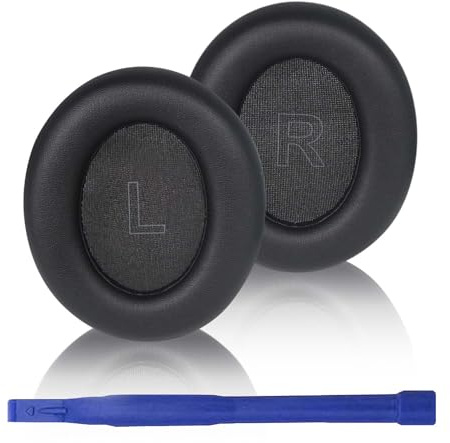 Adhiper Replacement Ear Pads for Anker Soundcore Life Q30 & Q35 Headphones, Soundcore by Anker Life Q35 Headphones Earpads with Soft Memory Foam and Protein Leather(Black)