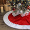 Falda de Terciopelo para Árbol de Navidad, Alfombra y Cubre Patas Mimbre, Decoración Navideña 85cm