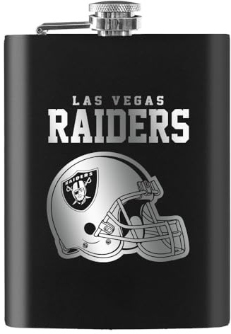 Las Vegas Raiders NFL Flachmann Flask Edelstahlflasche 235 ml