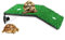ATB-GIFT Turtle Dock Floating, Reptilien schwimmende Plattform, Reptile Turtle Frog Floating Platform, Kletterplattform mit simulierter Begrünung(Size:S)