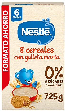 Nestle Papilla 8 Cereales con Galleta, 725 g