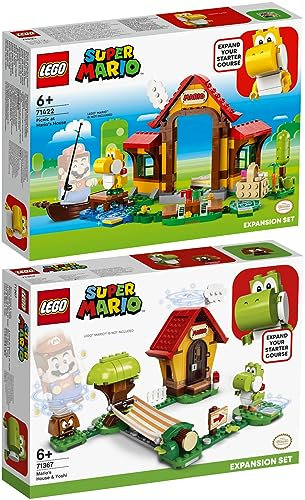 Lego 71422 - Set di 2 estensioni da picnic a Mario e 71367 Marios Haus und Yoshi