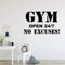 Gym Aufkleber Wandaufkleber Für Fitnessstudio Fitnessraum Motivation Wandbilder Aufkleber Home Interior Decor Poster Keine Ausreden 68X42 Cm